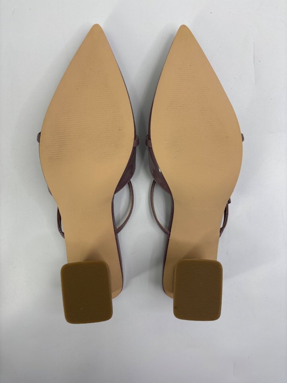 Marc Fisher Lakey Mule 2.5" Heel Patent Mauve Size 11M NWOT - Picture 6 of 7